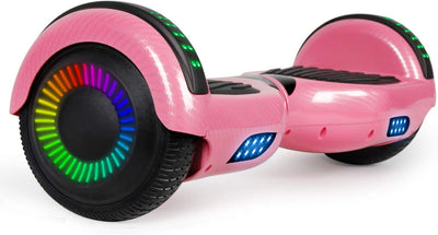 Hoverboard, UL2272 Certified, with Bluetooth and Colorful Lights Self Balancing Scooter -  Shiny Purple