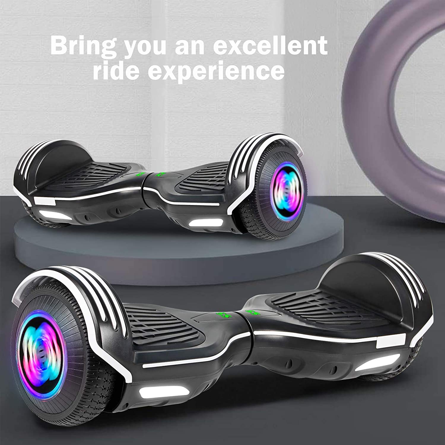 Hoverboard UL2272 Certified with Bluetooth and Colorful Lights Self Balancing Scooter